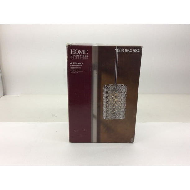 Home Decorators Collection 1-Light Chrome and Crystal Mini Pendant